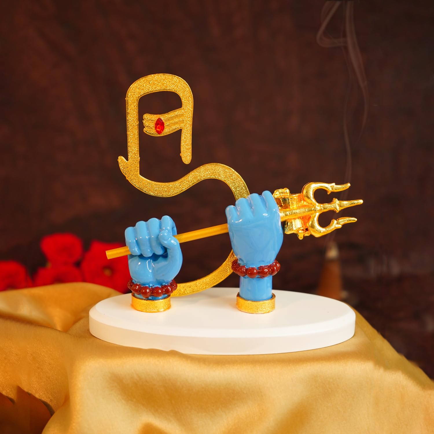Lord Shiva Hands with Trishul Idol